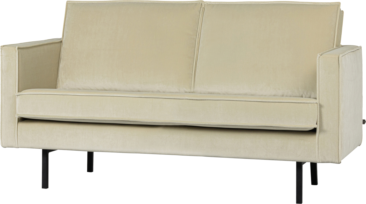 -personers Sofa Woood Rodeo Pistaciegrøn Velour Kompakt 150 Cm Højt Benstel